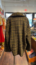 Load image into Gallery viewer, Bellerose brown &amp; black Acrylic Blend Plaid Oversized Blazer, Size 3=Large
