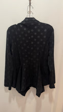 Load image into Gallery viewer, Alembika Black Blend Polka Dot fit &amp; flare Blazer, Size 1=Small
