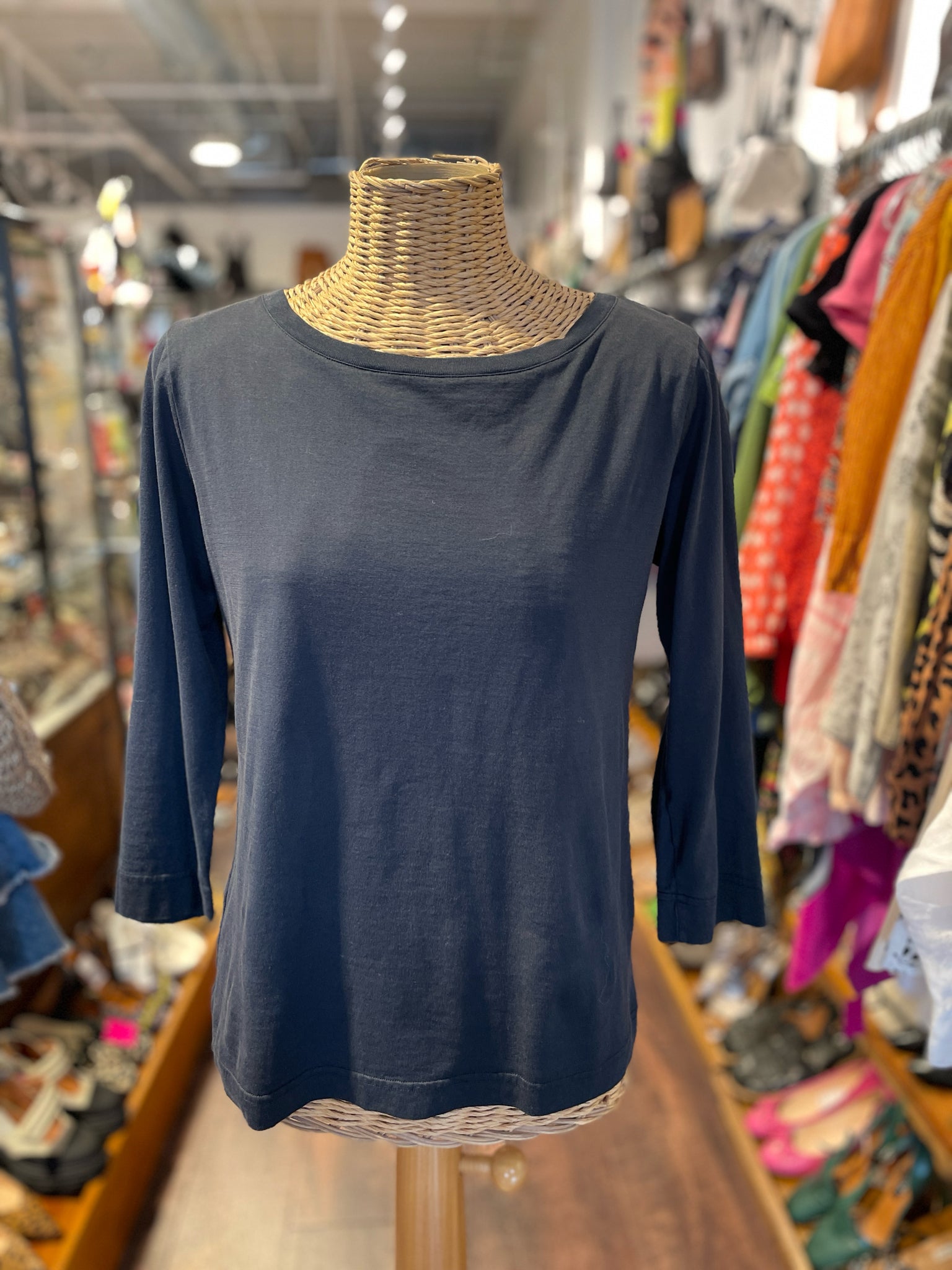 private 02 04 Black Cotton Long sleeve Top