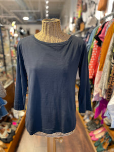 private 02 04 Black Cotton Long sleeve Top