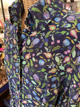 Load image into Gallery viewer, Catherine Prevost blue and green Silk Blend Floral Dress, Size L
