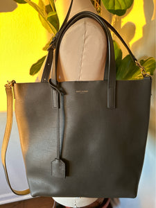 Saint Laurent Grey calf leather tote crossbody Purse