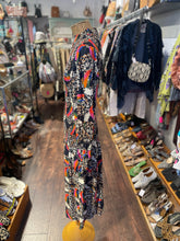 Load image into Gallery viewer, FARM Rio black &amp; multi Viscose Leopard NWT! Dress, Size S

