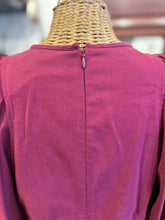 Load image into Gallery viewer, ISABEL MARANT Fuschia Lyocel ruffe sleeves Short sleeve Bow Top
