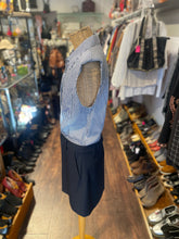 Load image into Gallery viewer, Simkhai Navy &amp; Black Blend Stripe Deconstructed Dress, Size 8
