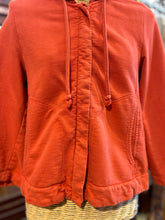 Load image into Gallery viewer, Prarie Underground Orange Organic Cotton zip up Hoodie Jacket
