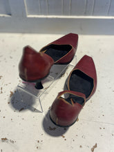 Load image into Gallery viewer, Cydwoq Red Leather Square Toe Pump, Size 36
