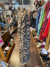 Load image into Gallery viewer, zadig &amp; voltaire brown &amp; black Mohair blend Tiger Open front Sweater Coat, Size S
