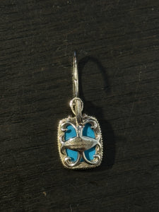 Gabriel & Co. silver & blue 925 Turquoise Earrings