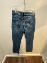 Load image into Gallery viewer, SEZANE Blue Cotton Denim Straight gold accents Jeans, Size 38
