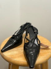 Load image into Gallery viewer, Prada Black leather Kitten heel, AS IS, size 7
