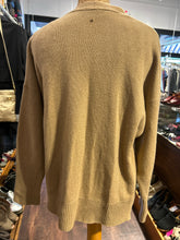 Load image into Gallery viewer, Cuyana Tan Cashmere Blend crossover tie Sweater
