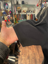 Load image into Gallery viewer, Theory Black Cotton Draped Dress, Size M
