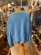 Load image into Gallery viewer, Helmut Lang Blue Wool and cashmere knit Longsleeve Collar Sweater, Size S
