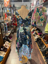 Load image into Gallery viewer, Johnny Was multi Silk Floral Tie Waist Dress, Size S
