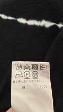 Load image into Gallery viewer, Pas de Calais Black &amp; White Cotton Tye Dye Longsleeve Top, Size 36
