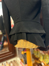 Load image into Gallery viewer, Junya Watanabe X Comme Des Garcons Black wool &amp; cupra back bustle Blazer
