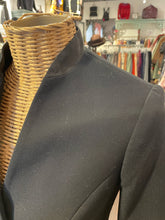 Load image into Gallery viewer, Cinq a&#39; Sept Black Polyester 3 button decor ruffle accents Blazer, Size 2
