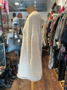 Forte Forte Oatmeal alpaca blend cardigan, Size XL
