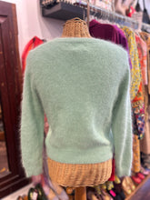 Load image into Gallery viewer, Bellerose mint Angora fuzzy Sweater
