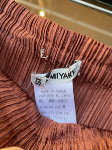 Issey Miyake Caramel Pleats Maxi Skirt, Size M