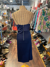 Load image into Gallery viewer, Alice &amp; Olivia Navy Blend side slit Dress, Size 2
