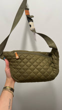 Load image into Gallery viewer, MZ Wallace Khaki quilted fanny pack Purse
