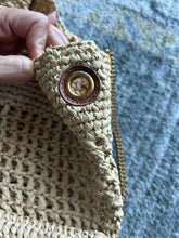 Load image into Gallery viewer, Saint Laurent Natural Raffia Logo Large Purse, duster included
