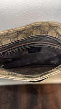 Load image into Gallery viewer, GUCCI Brown canvas leather GG crossbody Purse, AS IS condition
