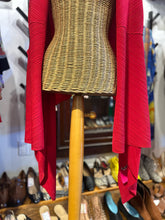Load image into Gallery viewer, Issey Miyake Red Silk Pleats crinkle shawl
