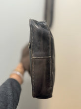 Load image into Gallery viewer, Bed Stu Grey Leather Distressed Size Medium brass accents Purse
