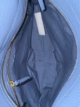 Load image into Gallery viewer, Tory Burch Periwinkle Leather gold buckle crossbody Purse
