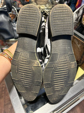 Load image into Gallery viewer, Djangp &amp; Juliette Black &amp; White Leather tie detail Shoe, Size 38
