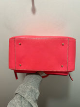 Load image into Gallery viewer, Kate Spade Hot Pink Leather Logo Size Small bowler Purse
