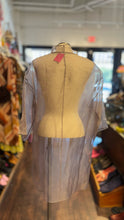 Load image into Gallery viewer, Eileen Fisher Purple Silk sheer pockets Layering Top
