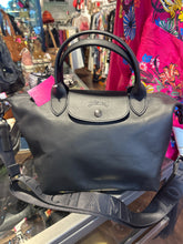 Load image into Gallery viewer, Longchamp Black Leather multi strap option Purse
