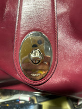 Load image into Gallery viewer, Coach Dark Red Leather Silver Hardware Purse
