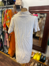 Load image into Gallery viewer, Tory Burch cream/brown Merino Wool Floral POLO Dress
