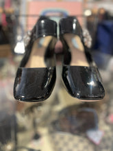 Load image into Gallery viewer, Prada Black Patent Leather heel w/ duster, Size 41
