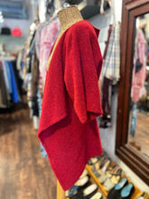 Load image into Gallery viewer, Crea Concept Red alpaca blend Cropped Open front Sweater, Size 38
