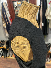 Load image into Gallery viewer, St John Black belted Tweed Dress, Size M/L
