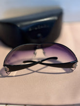 Load image into Gallery viewer, BVLGARI Gently Worn black &amp; purple Sunglasses
