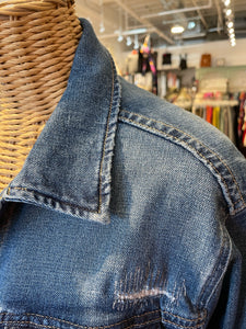 Ralph Lauren blue & multi-color Cotton patches Jacket, Size M