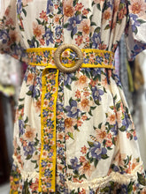 Load image into Gallery viewer, FARM Rio cream &amp; multi cotton &amp; viscose Floral Mini Button Up Dress
