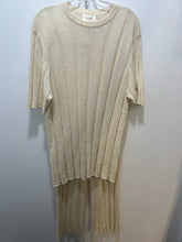 Load image into Gallery viewer, dissh Ivory linen/cotton Ribbed Knit pant 2 piece
