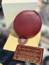 Load image into Gallery viewer, Cartier Vintage Ox Blood Leather coin purse, Original box and Authentication Card
