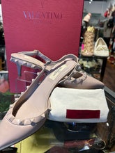 Load image into Gallery viewer, Valentino Blush Pink Leather Rockstud Slingback kitten heel, Box included,Size 36
