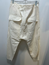 Load image into Gallery viewer, Nili Lotan Ivory Cotton Blend Wide Leg trouser Pant, Size 12
