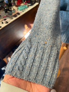 Alex Mill Blue Wool & alpaca Button Up Sweater, Size L