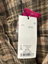 Load image into Gallery viewer, Moussy tan &amp; brown Wool Blend Plaid button down NWT Top, Size O/S
